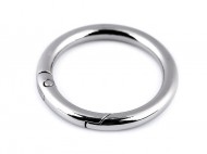 Karabina kulat na kabelky / krouek na kle 32 mm 1 nikl, 1 ks - zvtit obrzek