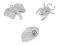 Magnetick bro slon, pavouk, list, s brouenmi k