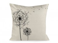 Povlak na polt s vivkou 43x43 cm pampeliky 1 ren ern, 2 ks - zvtit obrzek