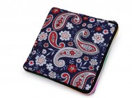 Skldac nkupn taka se zipem pevn 38x44 cm 80 modr safrov paisley, 1 ks - zvtit obrzek