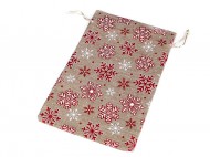 Vnon drkov pytlk vloky s glitry 20,5x30,5 cm imitace juty