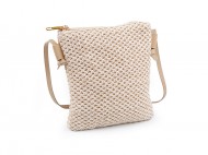 Kabelka mal / crossbody s macrame strukturou