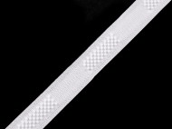 Plastov zapnn 3D / imitace suchho zipu e 20 mm 1 bl, 1 m - zvtit obrzek