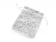 Drkov pytlk 9x11 cm organza bl stbrn, 100 ks - zvtit obrzek
