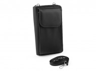 Penenka s kapsou na mobil pes rameno crossbody 11x19 cm 5 ern, 1 ks - zvtit obrzek