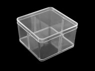 Plastov krabika / box s vkem 9,5x9,5x5,5 cm
