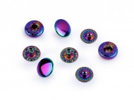 Kovov druky 10 mm duhov multikolor, 10 sada - zvtit obrzek