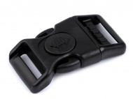 Mrazuvzdorn spona trojzubec s pojistkou e 20 mm, 25 mm prohnut - 2 (25 mm) ern, 10 sada