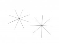Vnon hvzda / vloka drtn zklad na korlkovn 10,5 cm, 12,5 cm, 13,5 cm 1 (10,5 cm) platina, 2 ks - zvtit obrzek