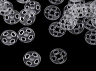 Plastov patentky / stiskac knoflky transparentn 10 mm - zvtit obrzek