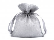 Drkov pytlk 10x13 cm organza s glitry