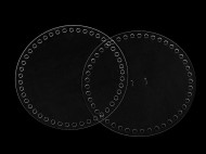 Polotovar na vrobu kulat kabelky 18 cm transparent, 1 pr - zvtit obrzek