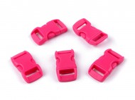 Spona trojzubec prohnut mini e 10 mm - 2 pink, 10 pr