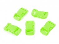 Spona trojzubec prohnut mini e 10 mm - 5 zelen neon, 10 pr