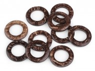 Kokosov krouek / koleko 30 mm macrame - prodn st., 10 ks