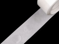 Oboustrann gelov teky, samolepic, ovl 10x12 mm na roli
