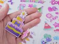 Samolepky plastick - narozeninov Happy Birthday
