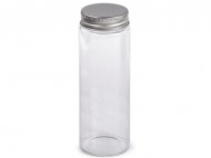 Sklenn lahvika se roubovacm vkem 47x120 mm transparent, 4 ks - zvtit obrzek