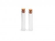 Sklenn lahvika s korkem 10x55 mm transparent, 12 ks - zvtit obrzek
