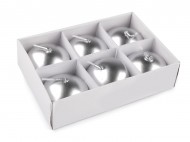 Plovouc svky 4,5 cm 3 stbrn perle, 6 ks - zvtit obrzek