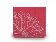Krabika na perky 9x9 cm 1 erven svtl, 12 ks - zvtit obrzek