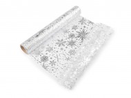 Vnon organza s potiskem - vloka, e 36 cm 1 stbrn, 4.5 m - zvtit obrzek
